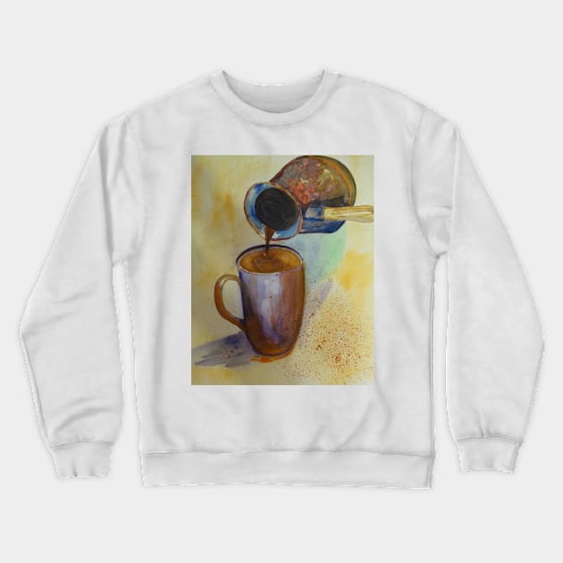 Coffe with cinnamon Crewneck Sweatshirt by iragrit